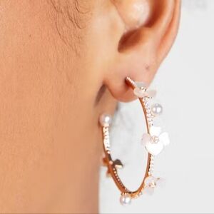 Kate Spade Precious Pansy Scatter Hoops